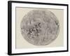 Moon surface with Craters-null-Framed Art Print