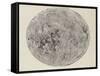 Moon surface with Craters-null-Framed Stretched Canvas