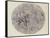 Moon surface with Craters-null-Framed Stretched Canvas