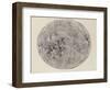 Moon surface with Craters-null-Framed Art Print