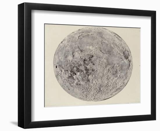 Moon surface with Craters-null-Framed Art Print