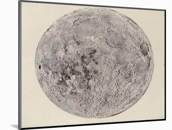 Moon surface with Craters-null-Mounted Art Print