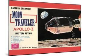 Moon Traveler Apollo-Z-null-Mounted Art Print