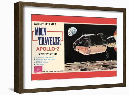 Moon Traveler Apollo-Z-null-Framed Art Print