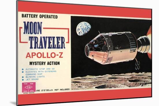 Moon Traveler Apollo-Z-null-Mounted Art Print