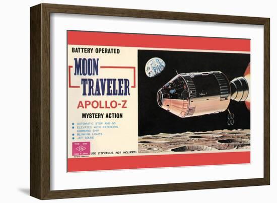 Moon Traveler Apollo-Z-null-Framed Art Print