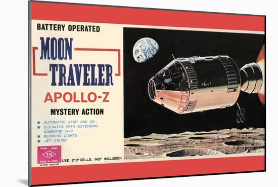 Moon Traveler Apollo-Z-null-Mounted Art Print