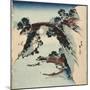 Moon Underneath the Bridge, 1811-1820-Katsushika Hokusai-Mounted Giclee Print