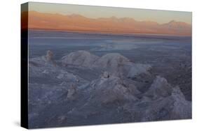 Moon Valley in the Atacama Desert as the Sun Is Setting-Mallorie Ostrowitz-Stretched Canvas