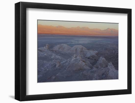 Moon Valley in the Atacama Desert as the Sun Is Setting-Mallorie Ostrowitz-Framed Photographic Print