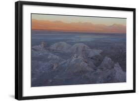 Moon Valley in the Atacama Desert as the Sun Is Setting-Mallorie Ostrowitz-Framed Photographic Print