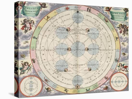 Moon with Epicycles, Harmonia Macrocosmica, 1660-Science Source-Stretched Canvas