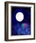 Moon-flurno-Framed Art Print