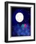 Moon-flurno-Framed Art Print