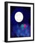 Moon-flurno-Framed Art Print