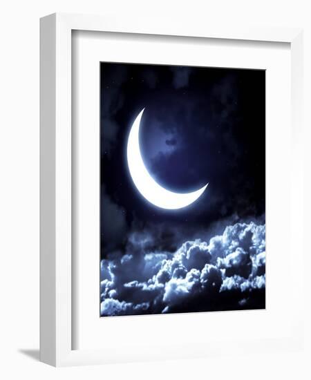 Moon-frenta-Framed Art Print