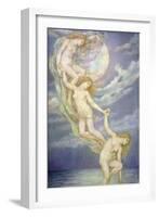 Moonbeams Dipping into the Sea-Evelyn De Morgan-Framed Giclee Print