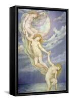 Moonbeams Dipping into the Sea-Evelyn De Morgan-Framed Stretched Canvas