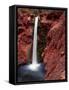 Mooney Falls in Havasu Canyon, Grand Canyon, Arizona, USA-Jerry Ginsberg-Framed Stretched Canvas