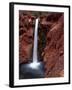 Mooney Falls in Parched Desert of Havasupai Reservation, Havasu Canyon, Arizona, USA-Jerry Ginsberg-Framed Photographic Print