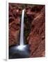 Mooney Falls in Parched Desert of Havasupai Reservation, Havasu Canyon, Arizona, USA-Jerry Ginsberg-Framed Photographic Print