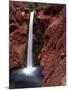 Mooney Falls in Parched Desert of Havasupai Reservation, Havasu Canyon, Arizona, USA-Jerry Ginsberg-Mounted Photographic Print