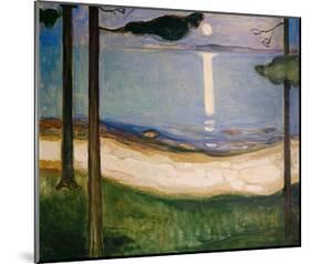 Moonlight, 1895-Edvard Munch-Mounted Giclee Print