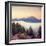 Moonlight and Foggy Snake River Overlook, Grand Teton-Vincent James-Framed Photographic Print