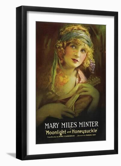 Moonlight and Honeysuckle-null-Framed Art Print