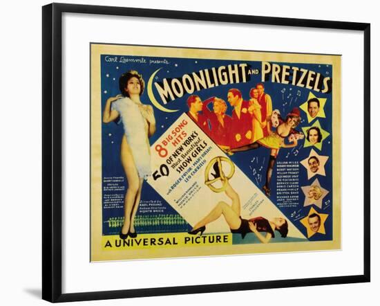 Moonlight and Pretzels, 1933-null-Framed Art Print