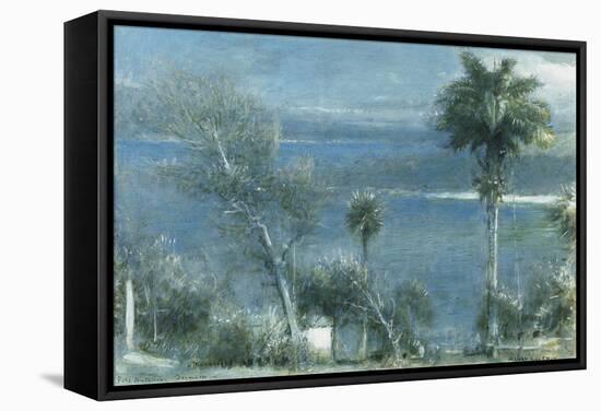 Moonlight at Port Antonio, Jamaica-Albert Goodwin-Framed Stretched Canvas