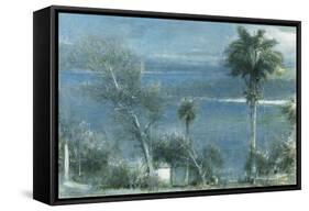 Moonlight at Port Antonio, Jamaica-Albert Goodwin-Framed Stretched Canvas