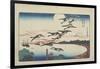 Moonlight at Takanawa, C. 1831-Utagawa Hiroshige-Framed Giclee Print