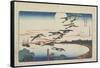 Moonlight at Takanawa, C. 1831-Utagawa Hiroshige-Framed Stretched Canvas