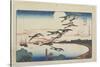 Moonlight at Takanawa, C. 1831-Utagawa Hiroshige-Stretched Canvas