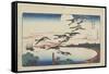Moonlight at Takanawa, C. 1831-Utagawa Hiroshige-Framed Stretched Canvas