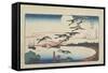 Moonlight at Takanawa, C. 1831-Utagawa Hiroshige-Framed Stretched Canvas