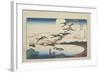 Moonlight at Takanawa, C. 1831-Utagawa Hiroshige-Framed Giclee Print