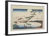 Moonlight at Takanawa, C. 1831-Utagawa Hiroshige-Framed Giclee Print