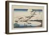 Moonlight at Takanawa, C. 1831-Utagawa Hiroshige-Framed Giclee Print