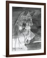 Moonlight BW-Albena Hristova-Framed Art Print