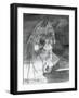 Moonlight BW-Albena Hristova-Framed Art Print