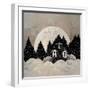 Moonlight Christmas Day-null-Framed Giclee Print