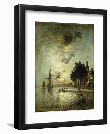 Moonlight; Clair de Lune-Johan Barthold Jongkind-Framed Premium Giclee Print