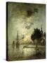 Moonlight; Clair de Lune-Johan Barthold Jongkind-Stretched Canvas