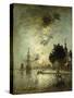 Moonlight; Clair de Lune-Johan Barthold Jongkind-Stretched Canvas