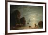 Moonlight Coastal Scene, 1836-Robert Salmon-Framed Giclee Print