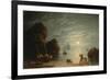 Moonlight Coastal Scene, 1836-Robert Salmon-Framed Giclee Print