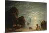 Moonlight Coastal Scene, 1836-Robert Salmon-Mounted Giclee Print