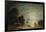 Moonlight Coastal Scene, 1836-Robert Salmon-Framed Giclee Print